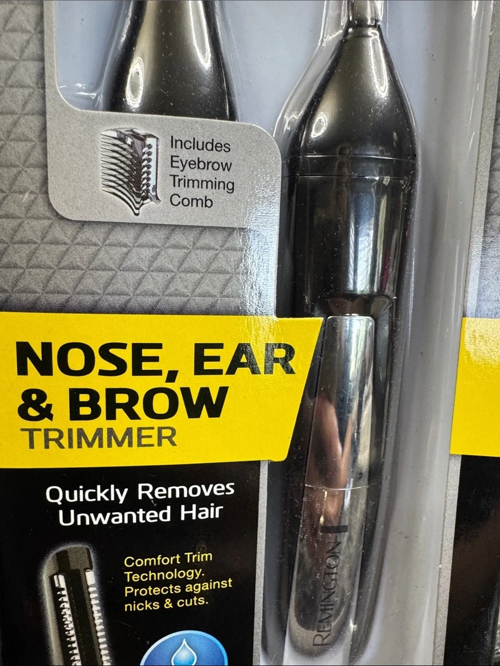 Remington Black and Yellow Nose, Ear & Brow Trimmer Kit NEW